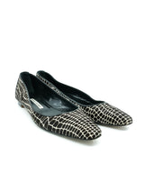 Manolo Blahnik Pony Hair Abstract Giraffe Print Flats, 40.5 Accessory arcadeshops.com