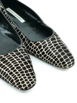 Manolo Blahnik Pony Hair Abstract Giraffe Print Flats, 40.5 Accessory arcadeshops.com