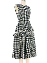 2015 Simone Rocha Pearl Accented Plaid Dress Dress arcadeshops.com