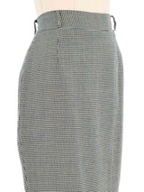 Norma Kamali Houndstooth Pencil Skirt Bottom arcadeshops.com