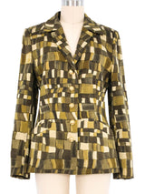 Escada Abstract Check Jacket Jacket arcadeshops.com