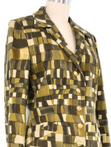 Escada Abstract Check Jacket Jacket arcadeshops.com
