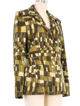 Escada Abstract Check Jacket Jacket arcadeshops.com