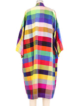 Dunhill Rainbow Plaid Thai Silk Robe Jacket arcadeshops.com
