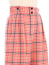 Escada Wool Plaid Culottes Bottom arcadeshops.com