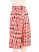 Escada Wool Plaid Culottes Bottom arcadeshops.com