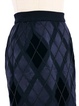 1970s Valentino Embellished Harlequin Skirt Bottom arcadeshops.com