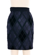 1970s Valentino Embellished Harlequin Skirt Bottom arcadeshops.com