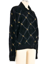 Bruno Magli Suede Buckle Bomber Jacket arcadeshops.com