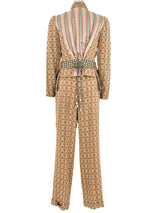 1990s Christian Lacroix Mixed Print Pant Suit Suit arcadeshops.com