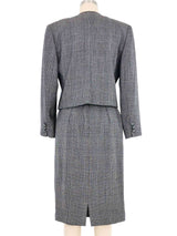 Valentino Gray Glen Plaid Skirt Suit Suit arcadeshops.com
