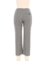 Alexander McQueen Glen Plaid Cropped Trousers Bottom arcadeshops.com