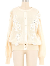 Escada Angora Applique Cardigan Jacket arcadeshops.com