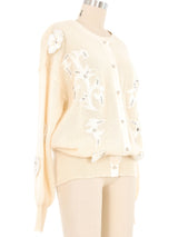 Escada Angora Applique Cardigan Jacket arcadeshops.com