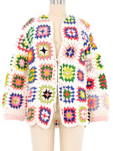 1960s Granny Square Cardigan Jacket arcadeshops.com