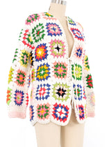 1960s Granny Square Cardigan Jacket arcadeshops.com
