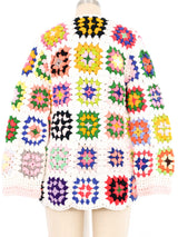 1960s Granny Square Cardigan Jacket arcadeshops.com