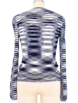 Missoni Navy Space Dyed Knit Cardigan Jacket arcadeshops.com