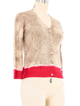 Prada Dip Dye Silk Cardigan Jacket arcadeshops.com