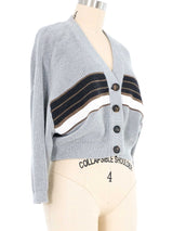 Brunello Cucinelli Striped Cropped Cardigan Jacket arcadeshops.com