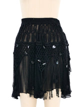 Christian Lacroix Fringed Knit And Crochet Ensemble Suit arcadeshops.com