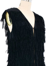 Alexander McQueen Gauze Fringe Vest Jacket arcadeshops.com