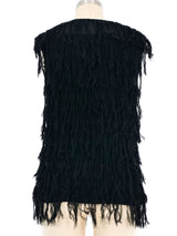 Alexander McQueen Gauze Fringe Vest Jacket arcadeshops.com