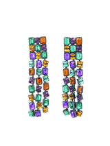 Jeweled Fringe Earrings Accessory arcadeshops.com