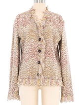 Missoni Fringed Knit Cardigan Jacket arcadeshops.com