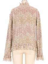 Missoni Fringed Knit Cardigan Jacket arcadeshops.com