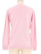 1970s Halston Pink Cashmere Cardigan Jacket arcadeshops.com