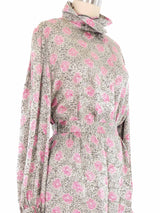 Hanae Mori Poppy Printed Silk Ensemble Suit arcadeshops.com