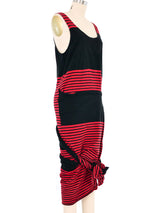 Jean Paul Gaultier Convertible Striped Tank Dress Dress arcadeshops.com