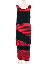 Jean Paul Gaultier Convertible Striped Tank Dress Dress arcadeshops.com
