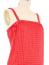 1990s Celine Chain Print Brocade Tank Top Top arcadeshops.com