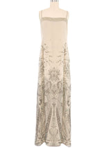 Emanuel Ungaro Paisley Silk Maxi Dress Dress arcadeshops.com