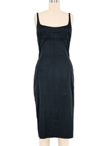 2000s Dolce And Gabbana Black Satin Slip Dress Dress arcadeshops.com