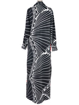 1970s Lanvin Red And Black Printed Shirt Dress Dress arcadeshops.com