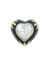Sardi Oversized Enameled Heart Brooch Accessory arcadeshops.com