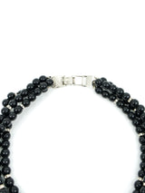 Celine Rhinestone Studded Heart Necklace And Earrings Accessory arcadeshops.com