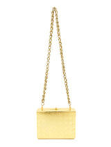 1970s Rodo Etched Crosshatch Metal Box Bag Accessory arcadeshops.com