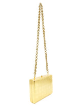 1970s Rodo Etched Crosshatch Metal Box Bag Accessory arcadeshops.com