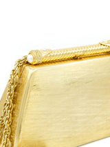 1970s Rodo Etched Goldtone Clutch Accessory arcadeshops.com
