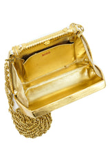1970s Rodo Etched Goldtone Clutch Accessory arcadeshops.com