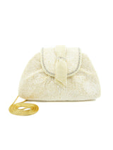 Ivory Beaded Shoulder Bag Accessory arcadeshops.com
