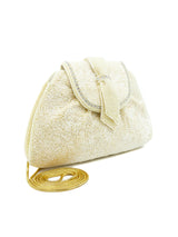 Ivory Beaded Shoulder Bag Accessory arcadeshops.com