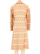 1970s Floral Metallic Brocade Coat Outerwear arcadeshops.com