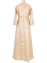 1960s Baby Pink Metallic Tweed Robe Dress Dress arcadeshops.com