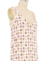 2006 Chanel Heart Printed Tank Dress Dress arcadeshops.com