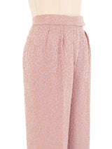 Gianfranco Ferre Lavender Spotted Brocade Trousers Bottom arcadeshops.com